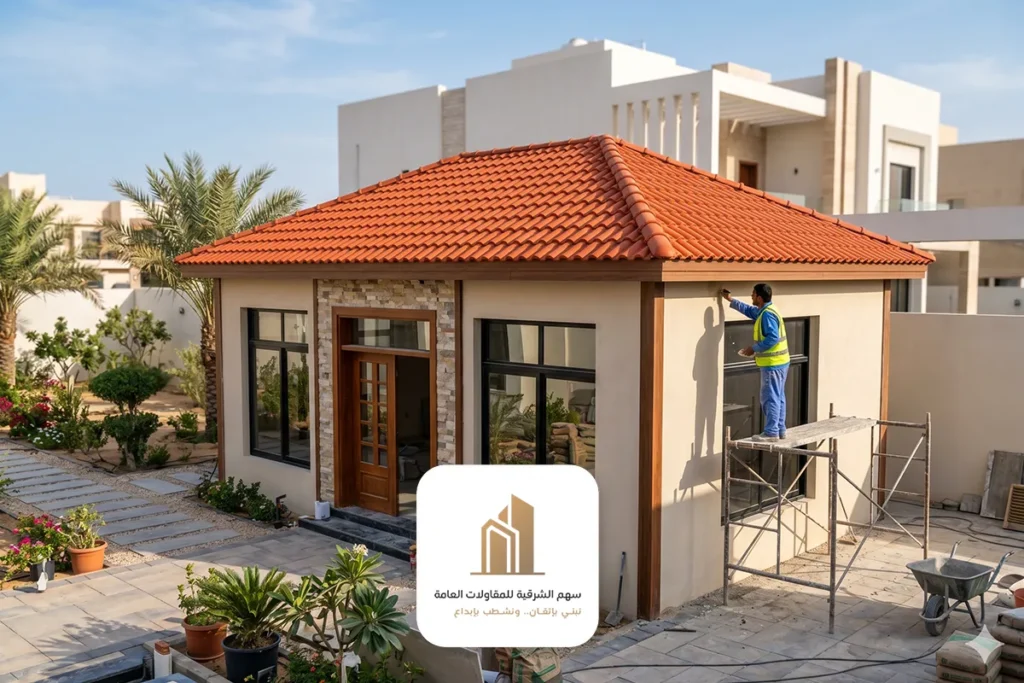بناء ملاحق وغرف خارجية الجبيل