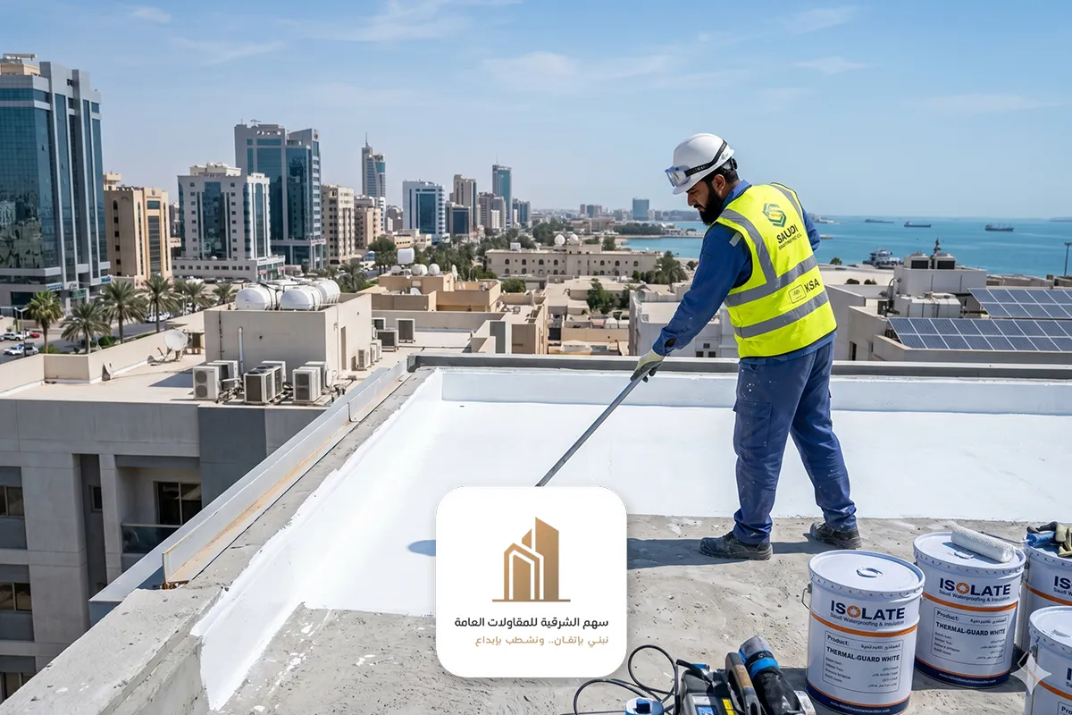 مقاول تركيب عوازل اسطح مائية وحرارية الدمام