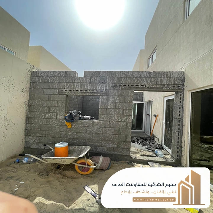 بناء مجلس في الحوش الشرقية